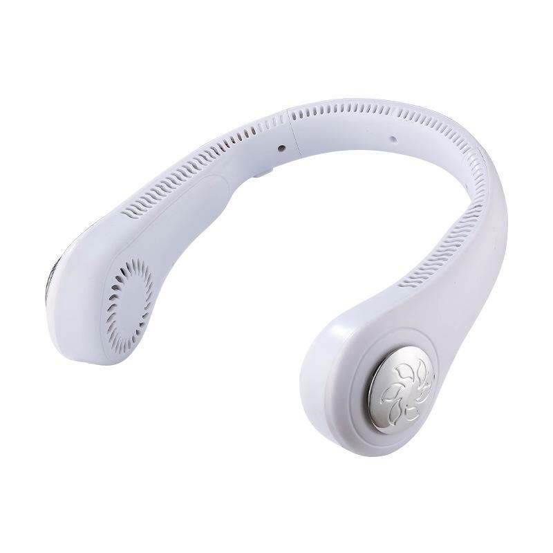 Складаний тихий шийний вентилятор: Безлопатевий, Живлення від USB, для активного відпочинку на природі