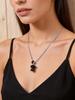 Tiger Eye Stone Mushroom Pendant Long Clavicle Chain Natural Stone Necklace for Women Niche Necklaces Unique Accessories