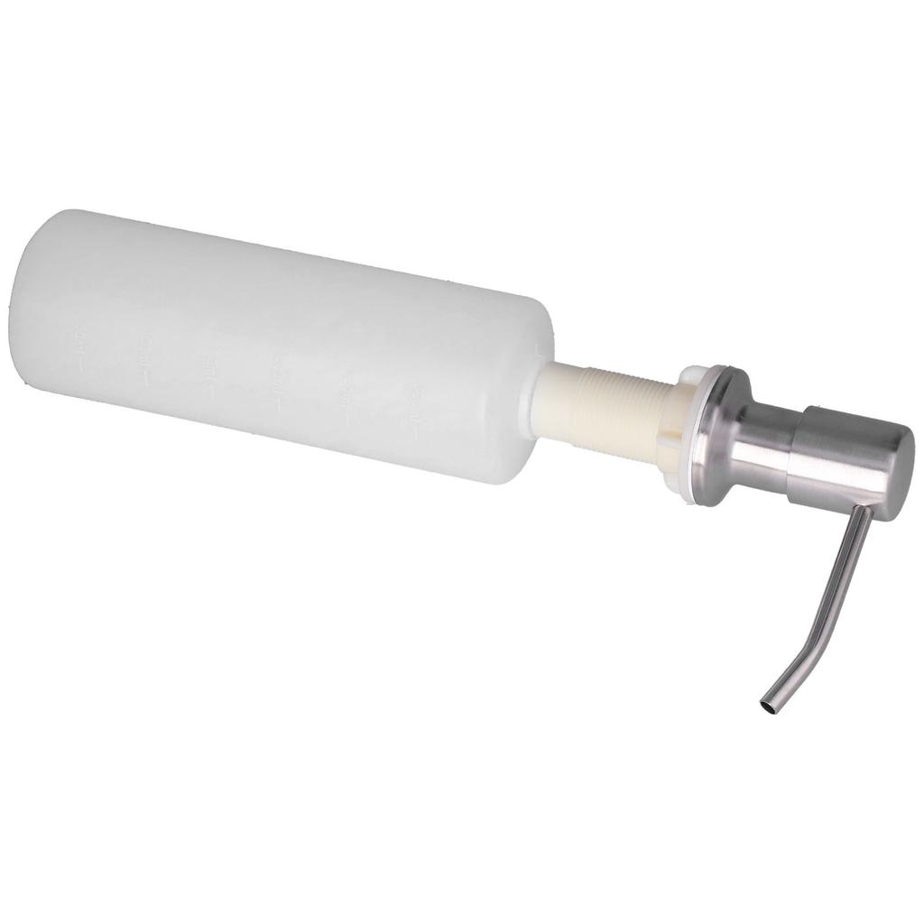 Sink Soap Dispenser Stainless Steel Press Head 300ML Soap Lotion Container Kitchen Bathroom