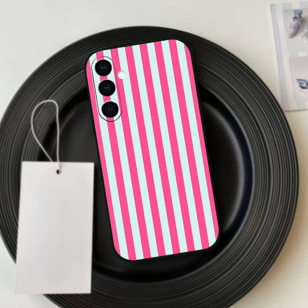 Striped Color-Blocking Art Pattern Phone Case Silicone Soft For Samsung Galaxy A73,A72,A71,A70,A53,A52,A51