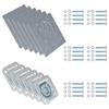 VidaXL Anneau d'arrimage pour remorque 6 pcs Acier galvanisé 2000 kg