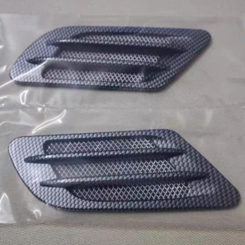 Modified Car Decorative Air Vents Simulated Air Outlets Shark Gill Side Vents Hood Decorative Air Vents and Air Outlets