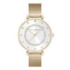 OLIVIA BURTON Belgravia 32mm Tea Bar White & Gold Mesh Watch Ob24000005