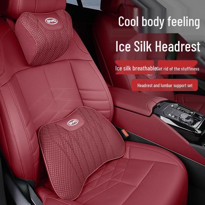 BYD Autokopfstütze Lendenwirbelstütze & Eis-Seiden-Sitzkissen für Qin, Yuan, Han, Song PLUS, dmi Tang DM & Champion Edition EV
