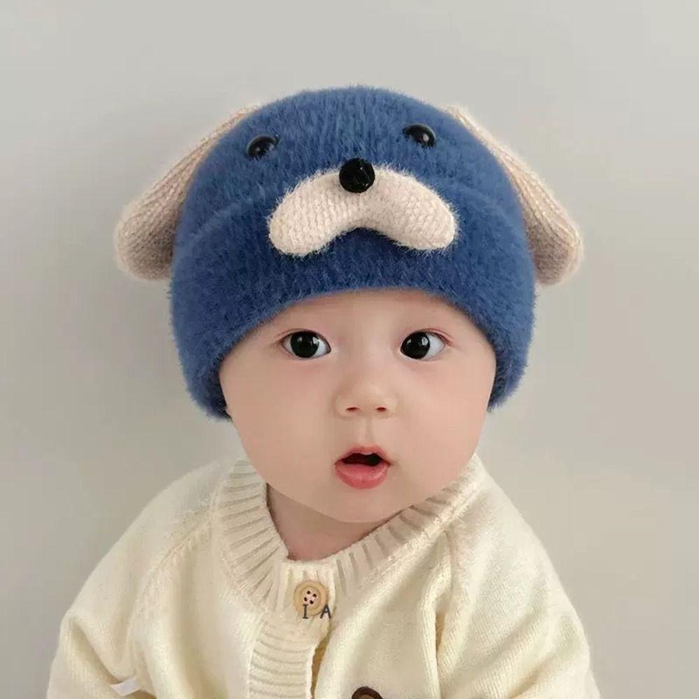 Thickened Baby Hat Knitted Beanie Cap New Bonnet