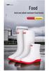 DR.ARCTIC Men's Reflective Ankle Rain Boots - Stylish, Round Toe, Anti-Slip.