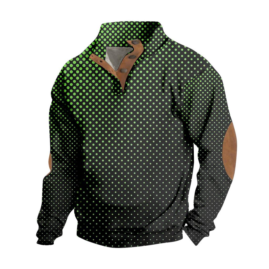 Men's Standing Collar Sweatshirt Is Outdoor Casual Sweaters Tops
