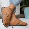 Fashion New Women Classic Cork Sandals 2025 Fashion Soft Thick Sole Cork Slippers Summer Beach Sandals Home Open Toe Flat Sandals
