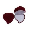 Ring Holder Velvet Heart Ring Box Three-dimensional Ring Display Case Jewelry Organizer  Couple