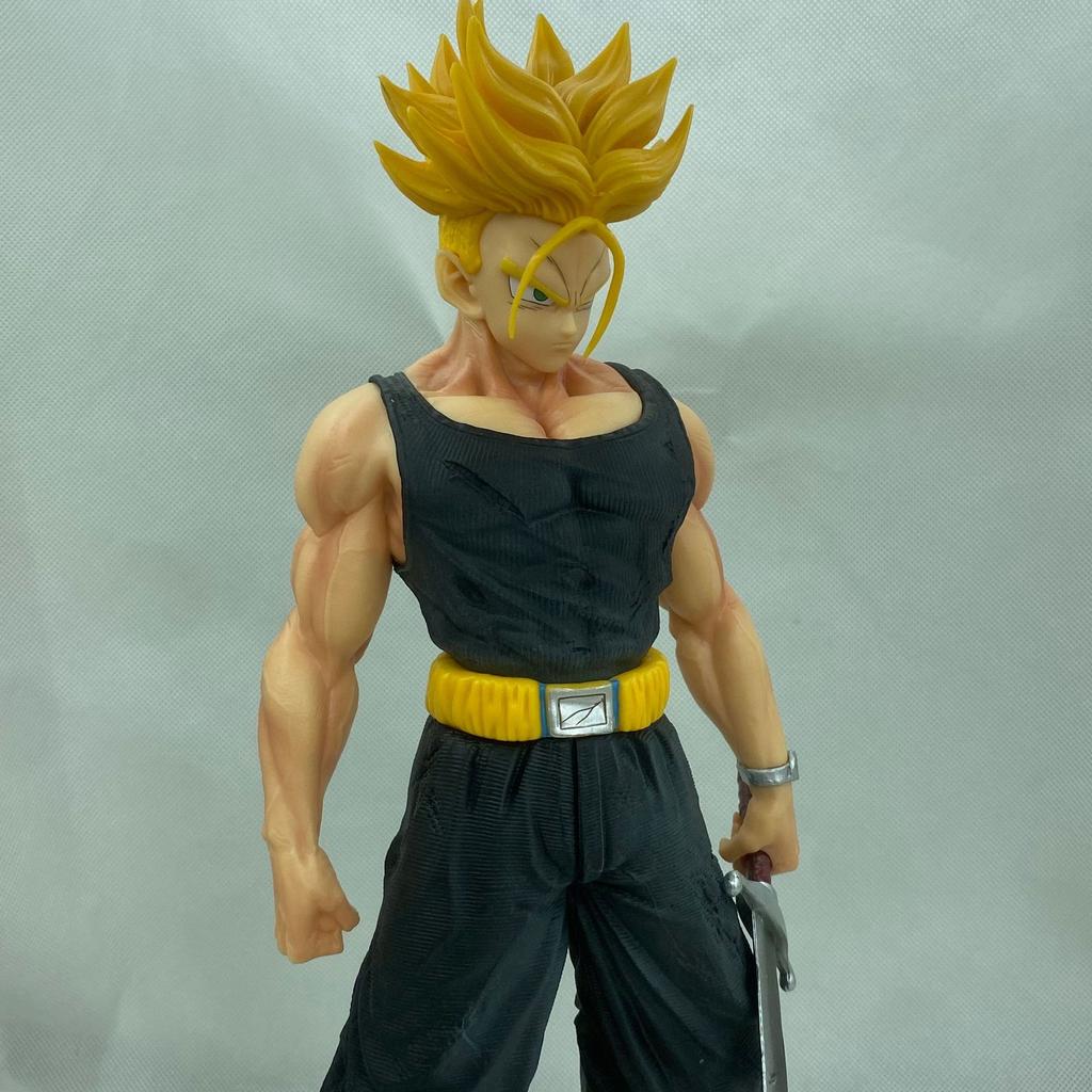 Dragon Ball Trunks Super Saiyan 40cm Extra Large Anime Figure Statue, Decorative Toy Model, Desktop Ornament, Collectible Doll