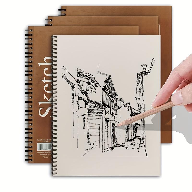 2 Pcs High-Quality Sketchbooks - Thickened Drawing Paper, Super Thick and Smooth, Perfect for Art Student Sketching