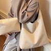 Trendy And Fashionable New Simple Shoulder Bag Woven Pattern Casual Commuter Tote Bag Versatile Large-Capacity Bag Women