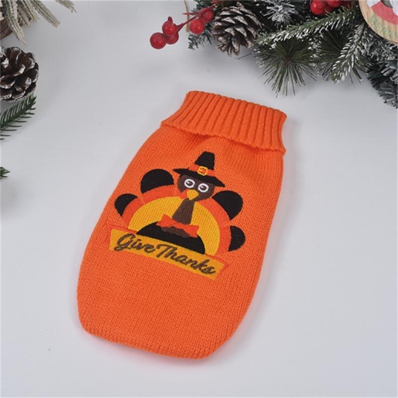Pull de Noël chaud en tricot pour chats et chiens - Vêtements pour animaux d'automne/hiver