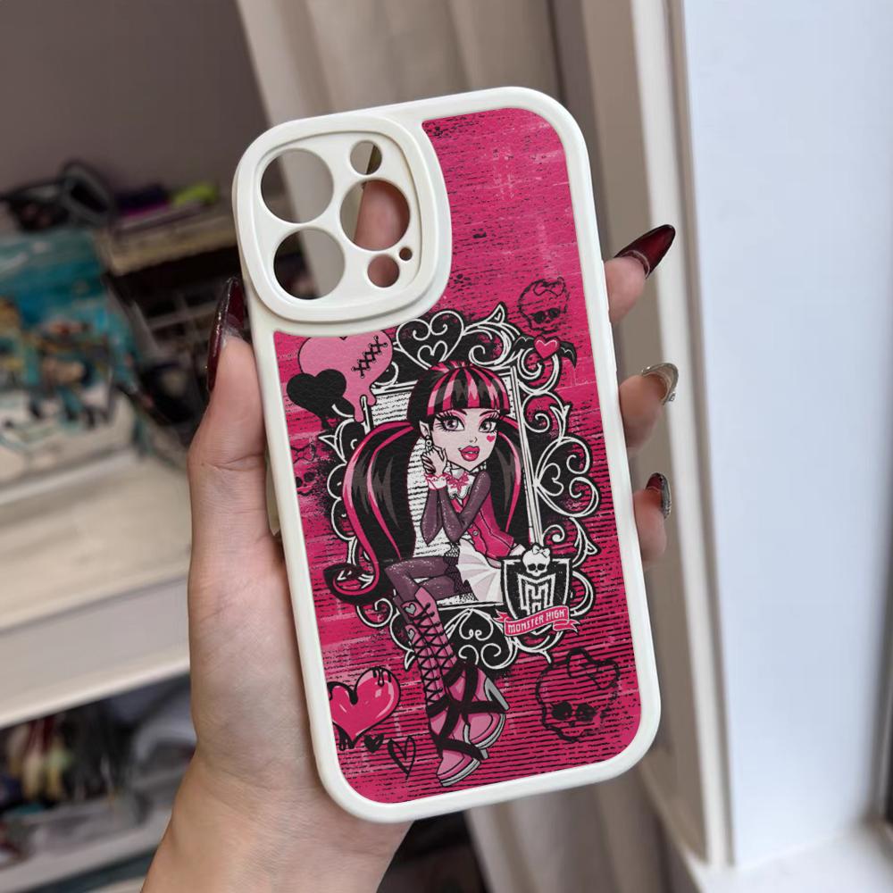 

Чехол для телефона Монстры Хай Для iPhone 16 15 14 12 13 Pro Max 11 Mini Xs Puls Силиконовый чехол из кожи ягненка iPhone 16