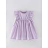 Girls' Purple Sweet Sundress Kidsren's Summer Dress Baby Pure Cotton Woven Doll Princess Dress Sleeveless Suspender Skirt