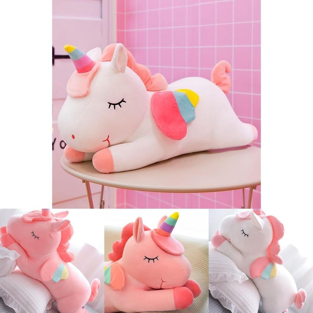 Adorable Unicorn Stuff Toy Soft Plush Doll Cushion Perfect Kids Birthday Gift