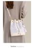 2026 Guangxi Zhuang Brocade Heritage Women's Large Capacity Soft Leather Bucket Tote