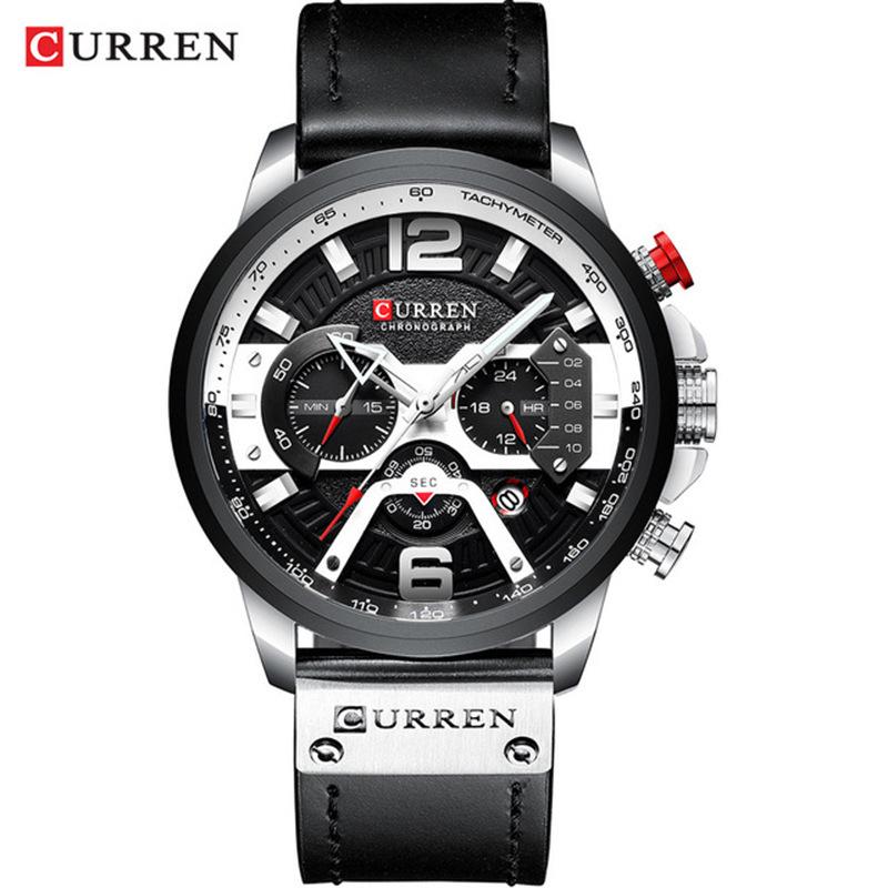CURREN 8329 Trendy Men's Waterproof Watch: Six-Hand Multifunctional with Dynamic Large Dial