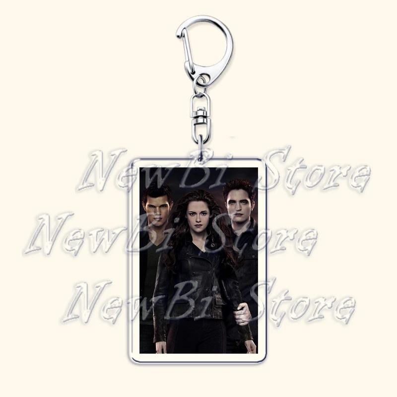 Movie Twilight Vampire Keychain for Accessories Bag Pendant Bella Swan Edward Cullen Eclipse Key Chain Keyring Jewelry Fans Gift