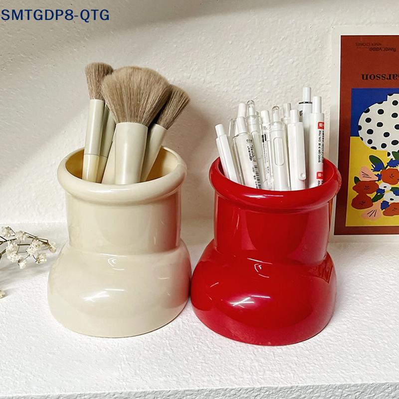 NEW Red Boots Christmas Decor Pen Holder Multi-Functional Desk Organizer Makeup Brush Holder Desktop Office Art Supplies Storage