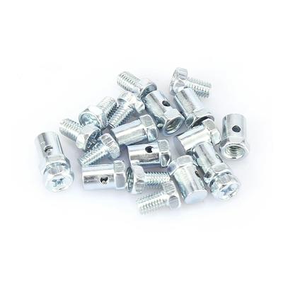NEW 10/2pcs Metal Throttle Cable Clips Silver Motorcycle Bike E-Bike Flameout Adjustment Fixator Wire Rope Fixing Buckle Screws