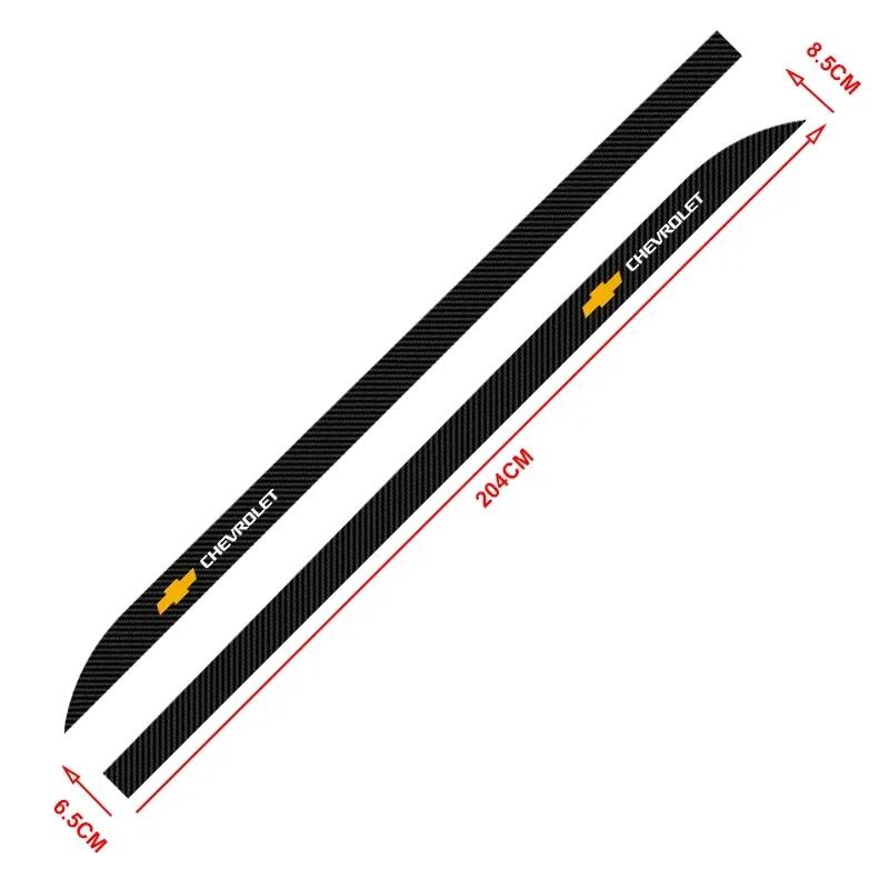 Protection de Bas de Caisse Robuste - Autocollant Anti-Collision en Fibre de Carbone Compatible Chevrolet Silverado Impala Malibu Equinox Cruze Camaro Blazer