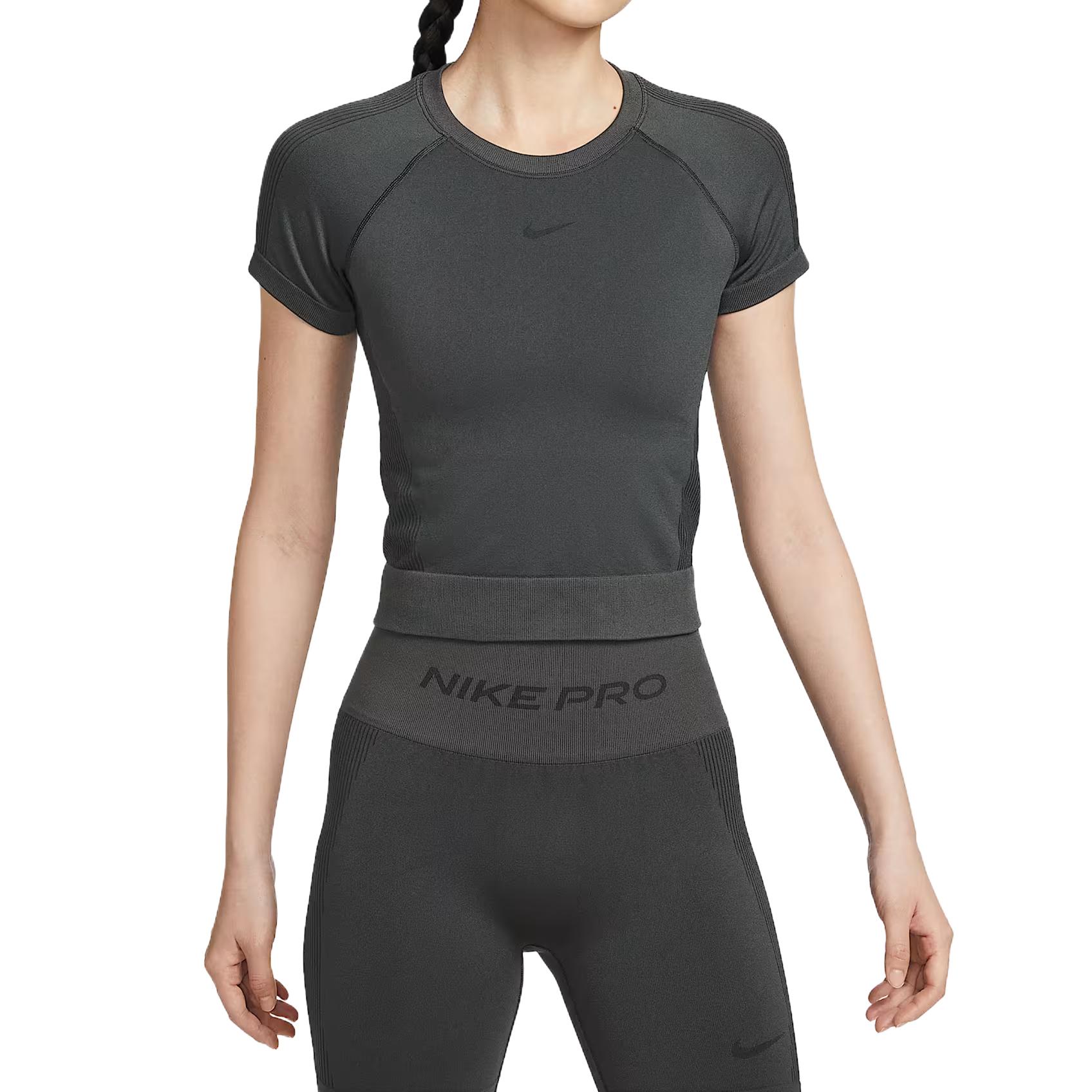 

Nike Pro Dri-Fit Solid Color Raglan Sleeve Comfortable Fitness Top Women tops IM9973070 XL