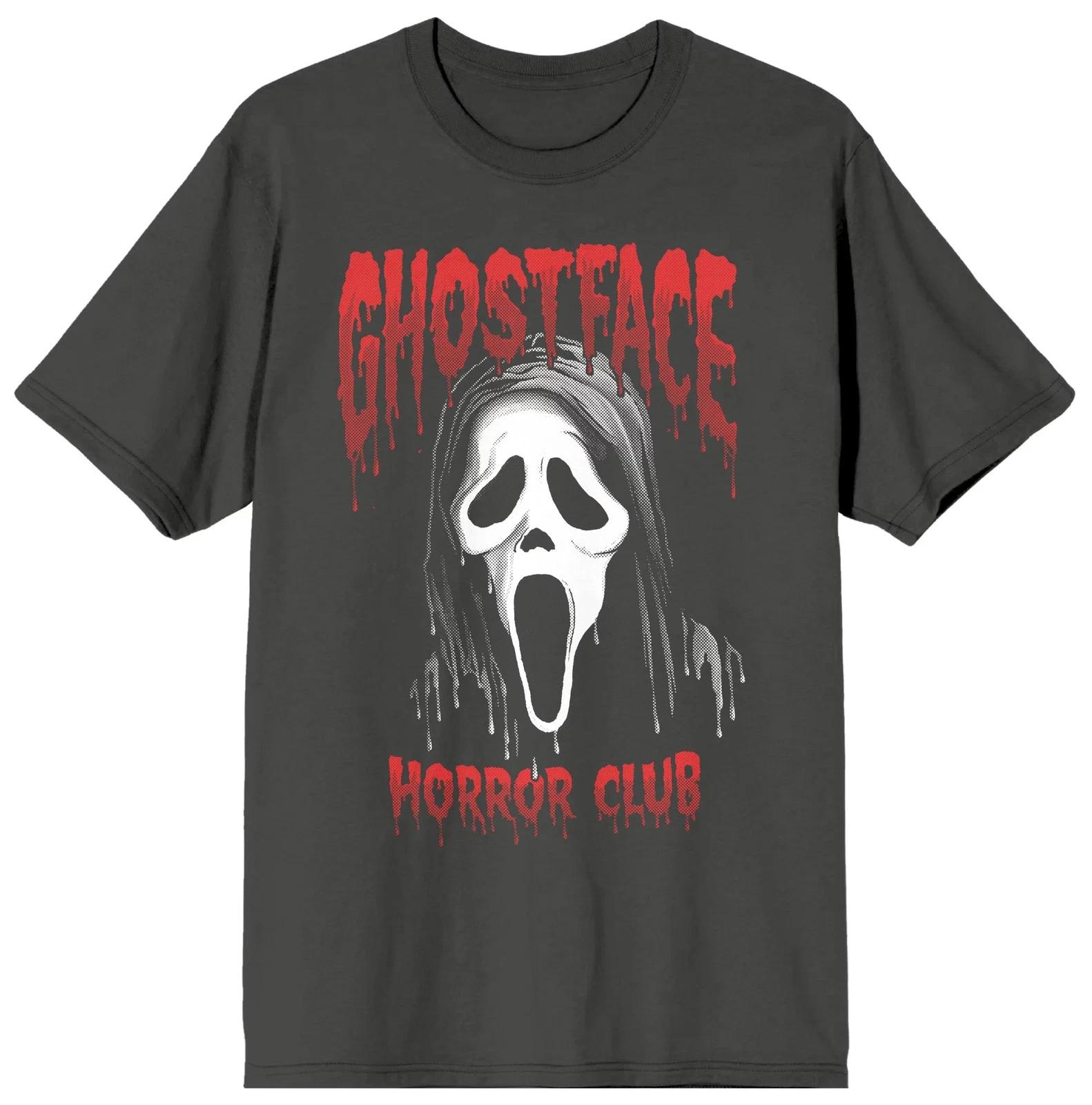 Scream Ghost Face Horror Club Unisex T-Shirt, Charcoal 3XL