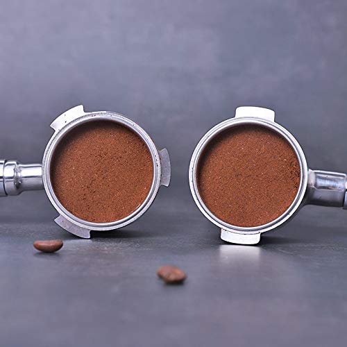 NEOUZA 51mm Espresso Bottomless Portafilter, 2-Ear, for Delonghi ECP31.21, ECP33.21, ECP35.31, and Other Coffee Machines, 304 Food-Grade Stainless Ste