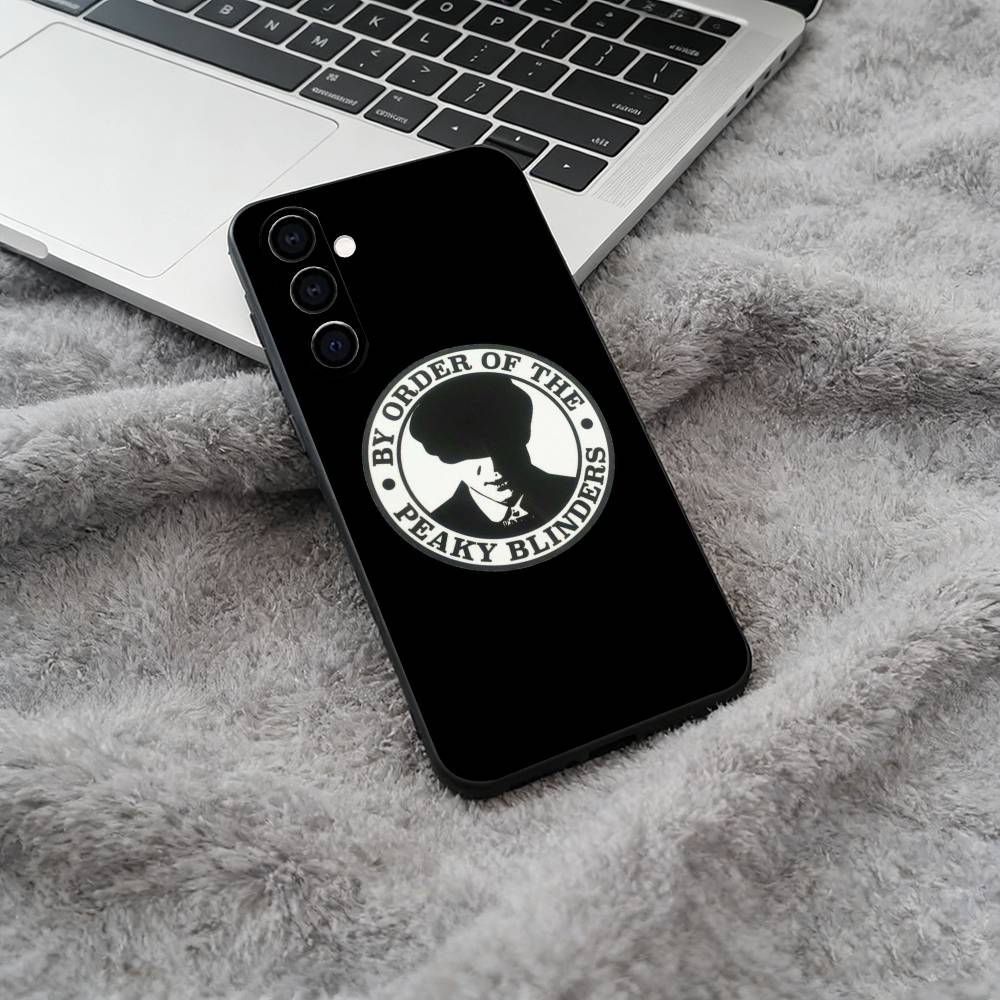 P-Peaky-B- Blinders-movie Black Soft Silicone Phone Case for Samsung Galaxy A73, A71, A72, A70, A53, A52, A51