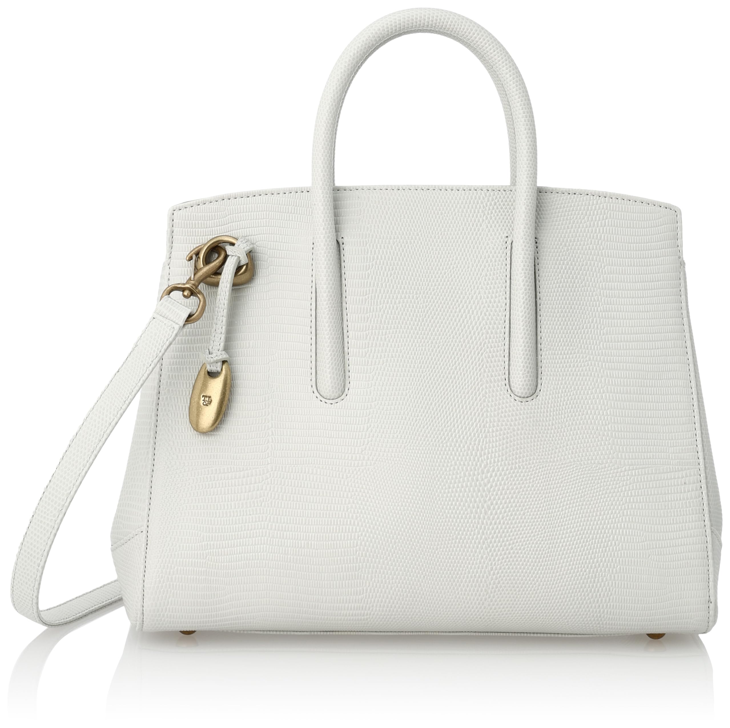 

Jolly Lizard Handbag with Shoulder Embossed Cowhide One Clear Gray [Toff & Loadstone] (M) Strap, Leather, Size,