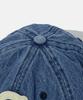 ESPIONAGE Esp Letter Washed Denim Cap Letter S