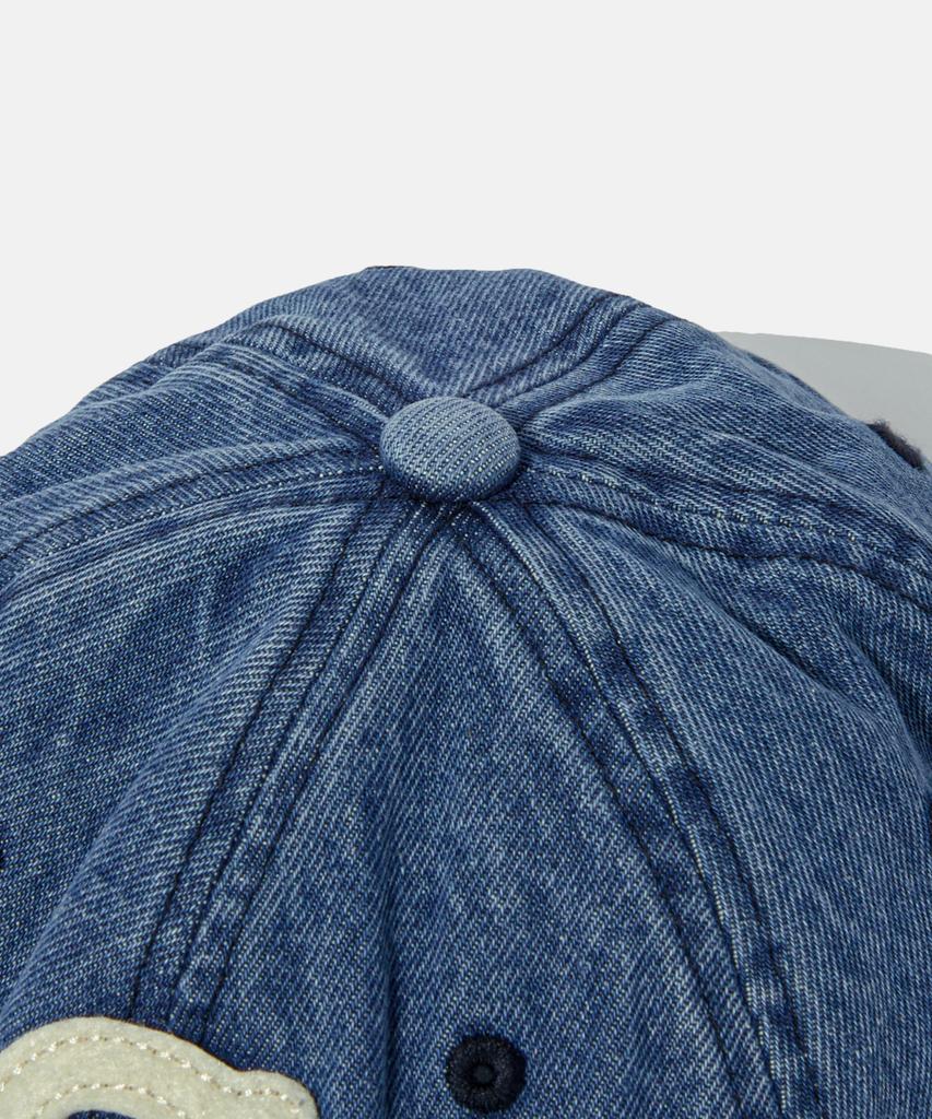 ESPIONAGE Esp Letter Washed Denim Cap Letter S
