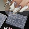 Nails Art Silicone Mold Wing Shape Manicure Training Tool Professional Manicure Supplies Perfect for Various Occasion