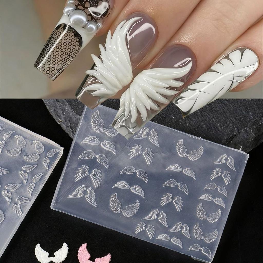 Nails Art Silicone Mold Wing Shape Manicure Training Tool Professional Manicure Supplies Perfect for Various Occasion