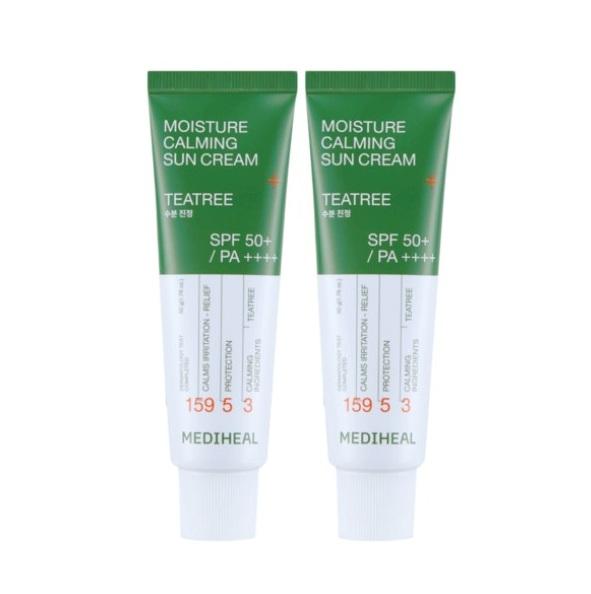 

MEDIHEAL Teatree Moisture Calming Sun Cream SPF50+ PA++++ 50ml 50ml+50ml