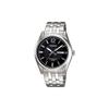 50M Waterproof Textured Quartz Movement Stainless Steel Strap Watch Men Watches Black MTP-1335D-1A