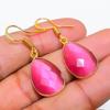 Monalisa Stone Gemstone 925 Solid Sterling Silver Jewelry Earring 1.42" GK-5794