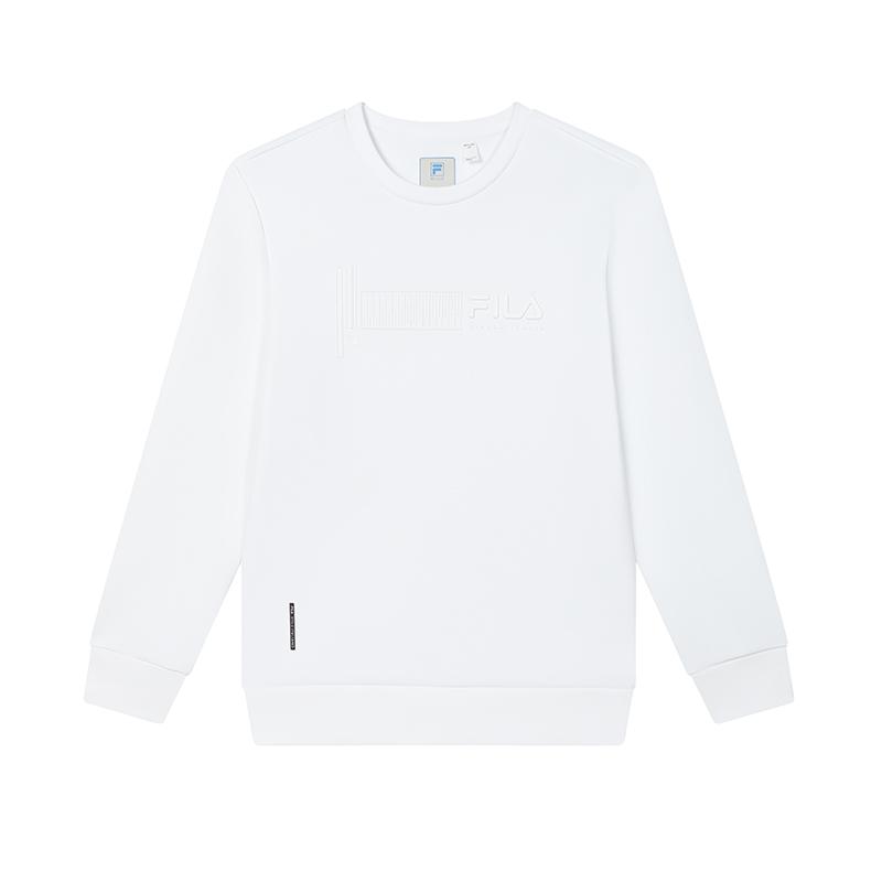 

New FILA Blue Sweatshirt Men s Jade White F51M432203A-WT 185/104A/XXL