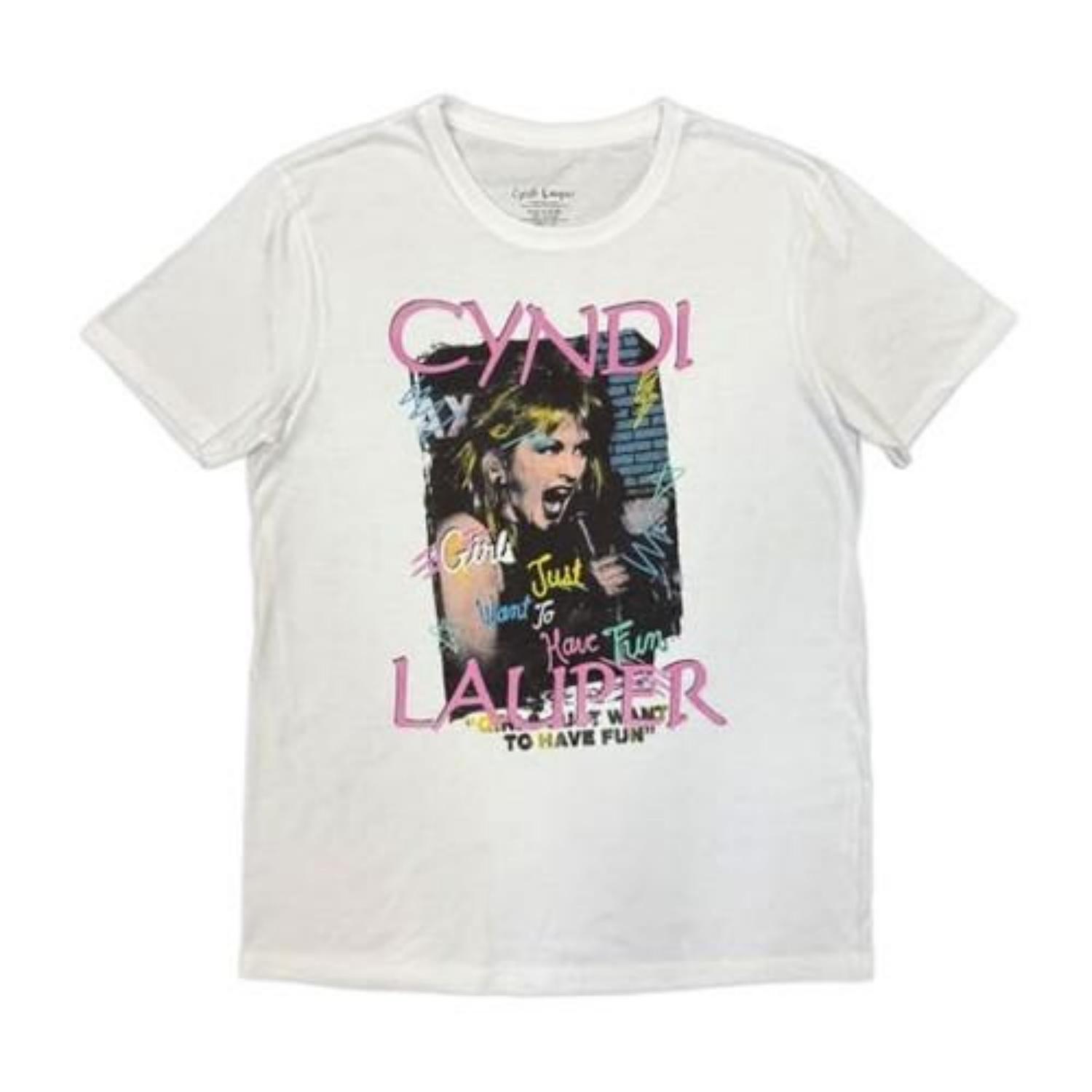 Cyndi Lauper Unisex Adult Singing T-Shirt S