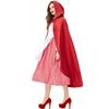 Cosplay adult Little Red Riding Hood playing suit + cape Halloween stage performance costume