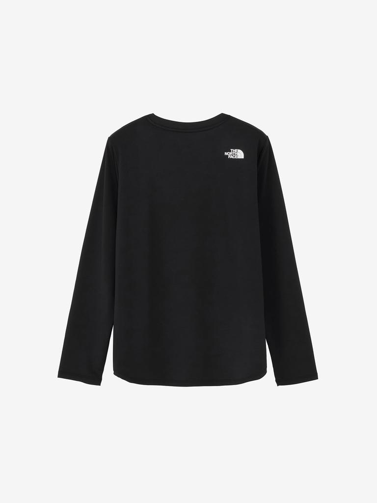 The North Face One Point Logo Long Cut and Size S Tee, Sleeve, Sewn, Black,
