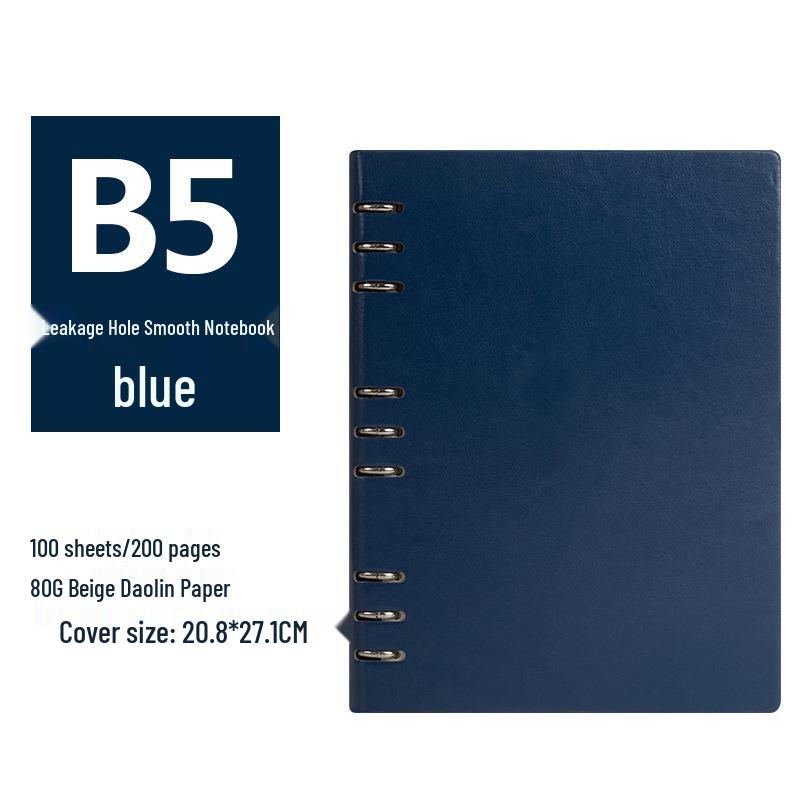 A5/B5 Business Loose-Leaf Notebook with Detachable Pages - Customizable Meeting Record Book