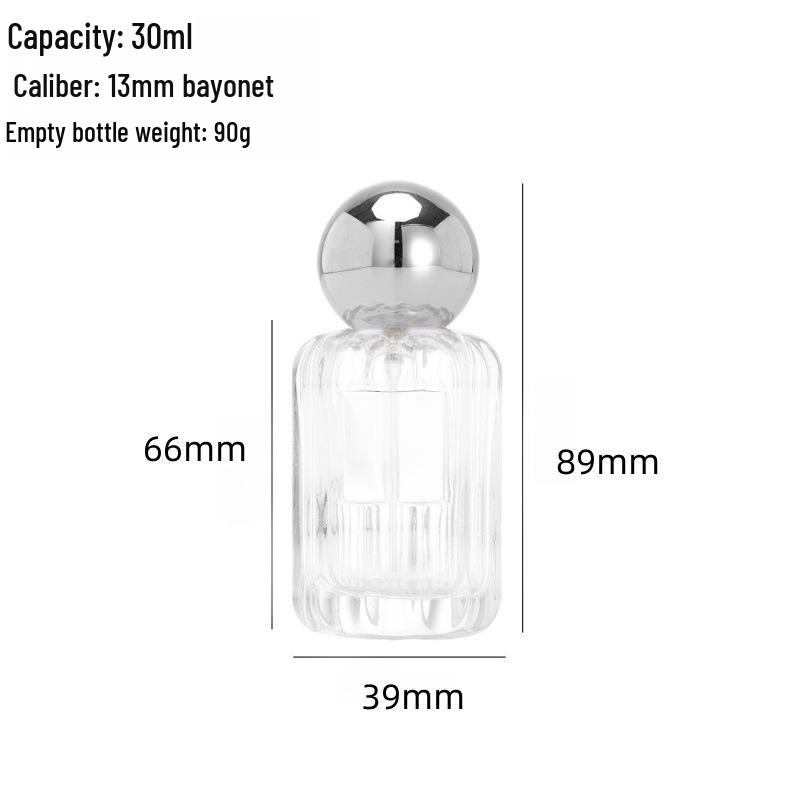 Irregular-Shaped 30ml Refillable Glass Perfume Bottle with 13 Slots - High-End Portable Spray Bottle