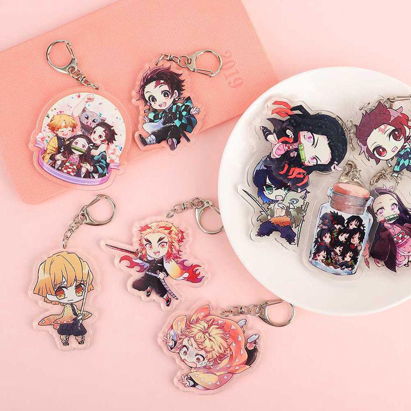 Breloc Demon Slayer Acrilic Robust și Clar Pentru Fanii Kimetsu No Yaiba