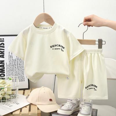 Children's Short-sleeved Suits Summer Boys' Clothes Girls' Shorts Clothing  T-shirts Baby Summer Clothes Children's Clothing
