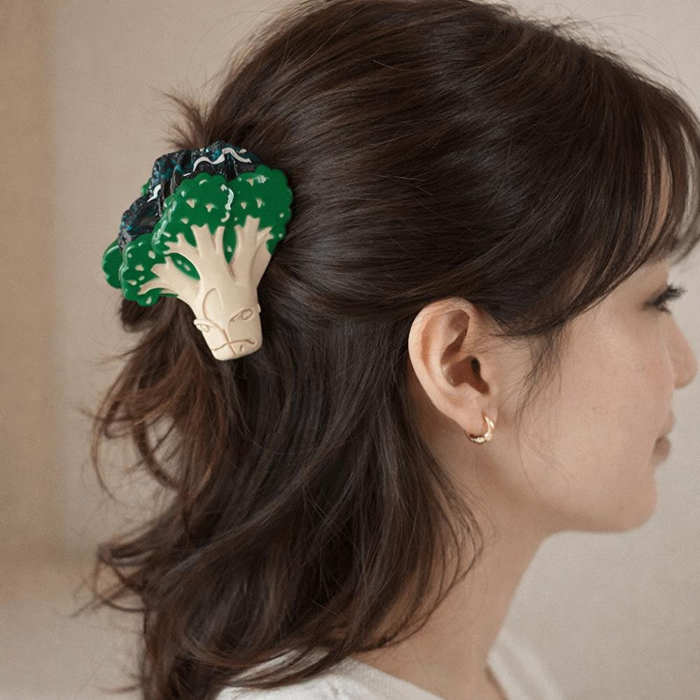 Sweet Vegetable Hair Clip Cute Acetic Acid Claw Clip Creative Fruit Shark Clip Daily