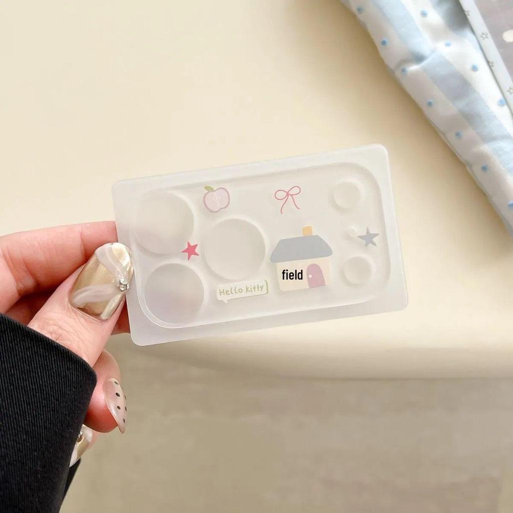 Adorable iPhone 17 Pro Max Lens Sticker: Little Bear & Kitty Camera Decoration with Pen Holder and Nail Stickers!