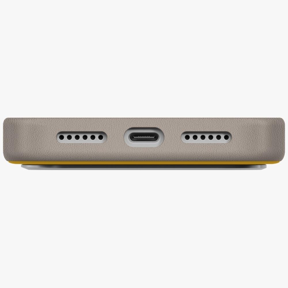 UNIQ Lyden DS Case for iPhone 17 Pro Max Magclick Charging Yellow/Gray