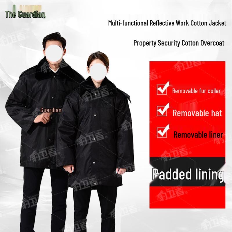 Baoweizhe Winter Reflective Security Work Coat XL